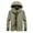 Khaki, variant on fartey Mens Plus Size Windproof Hooded Jackets Lightweight Full Zip Up Long Sleeves Tactical Jacket with Zipper Pockets Softshell Pullover for Hiking Golf Running, M-6XL