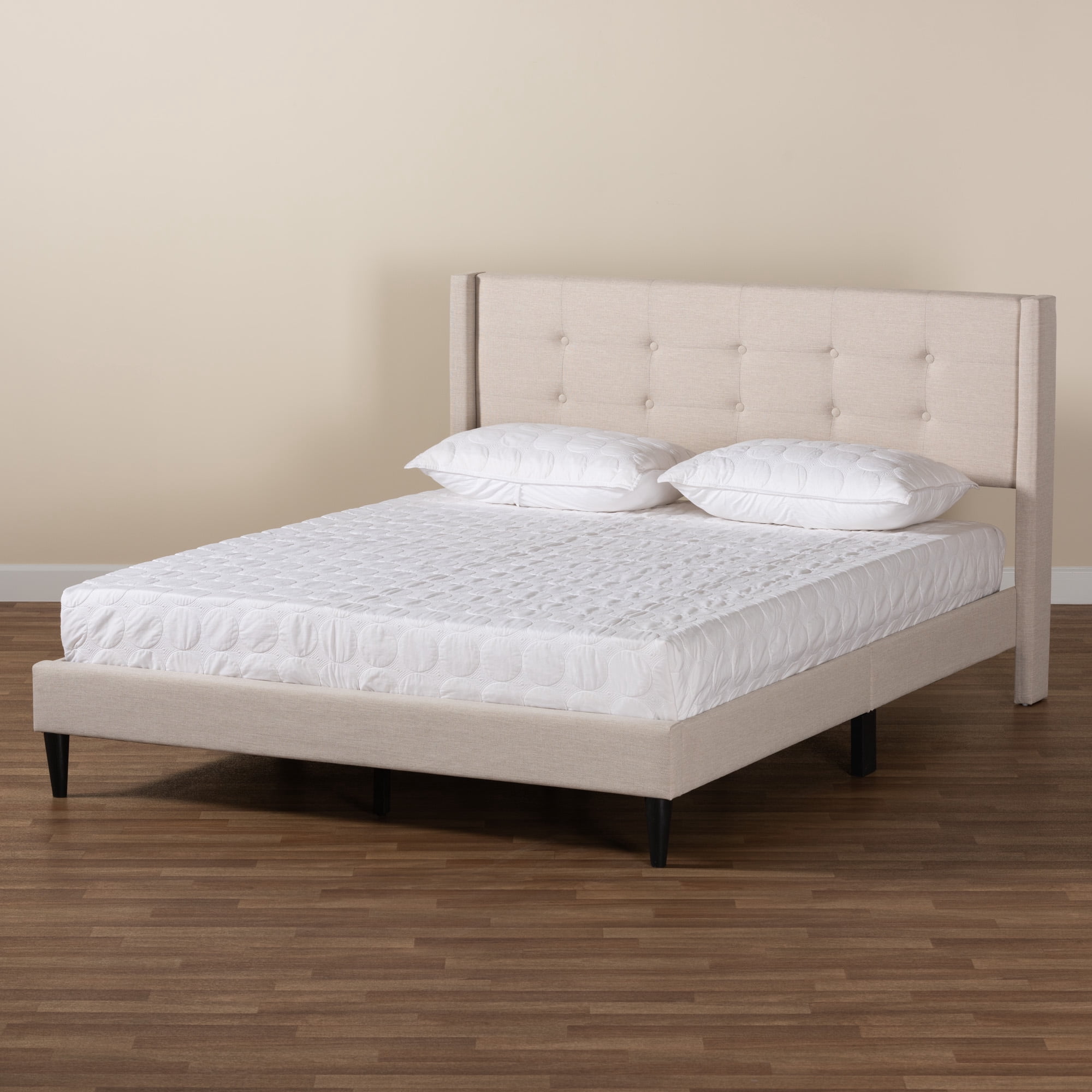 Baxton Studio Casol Transitional Platform Bed, Full, Black