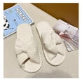 thumbnail image 3 of Women  Corduroy Slippers House Slides for Woman Home Bedroom Bathroom Spa Hospital Open Toe Corduroy Slippers Anti Slip Cozy Comfortable, 3 of 11