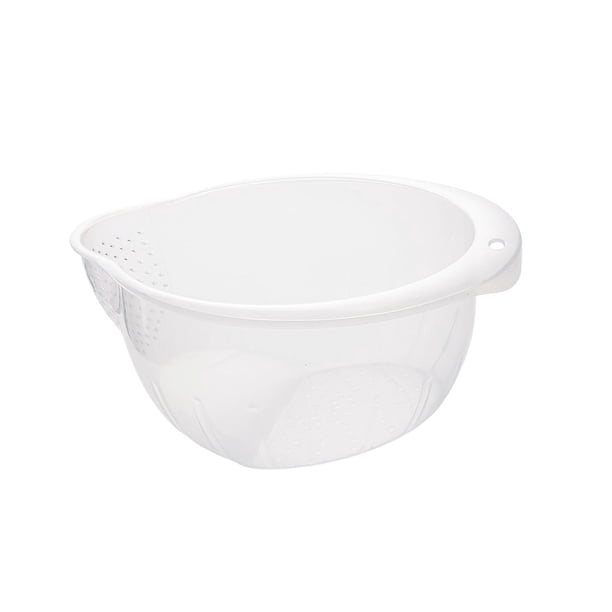 Colador de cocina Cuenco Colador Cesta de drenaje Cesta de frutas de cocina Cesta para lavar arroz Lavadora de arroz Colador para guisantes Pasta claro