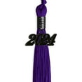 thumbnail image 4 of Endea Graduation Purple Graduation Tassel with Black Date Drop, 4 of 10