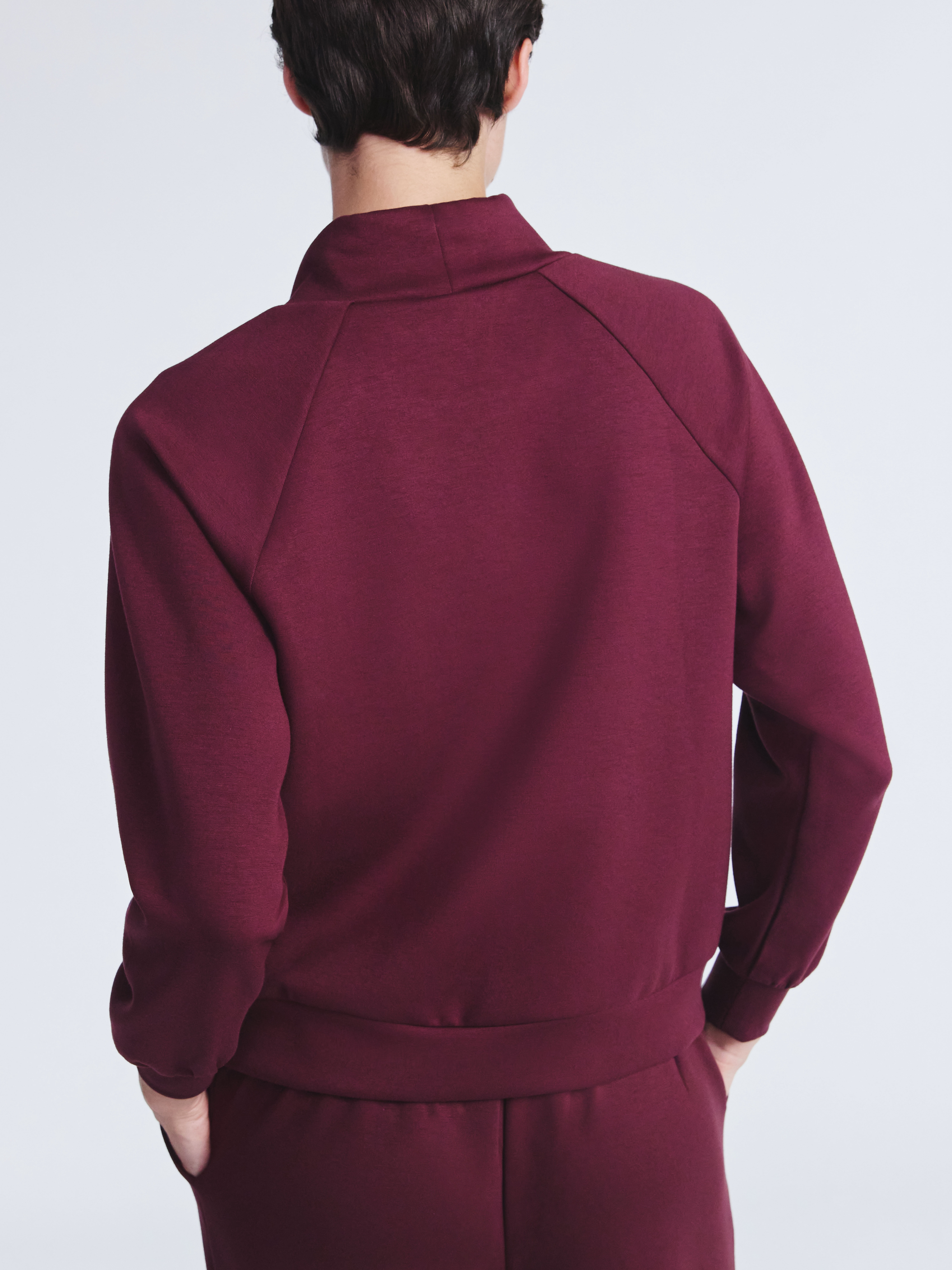 Scoop Women's and Women's Plus New Scubaknit Funnel Neck Sweatshirt, Sizes XS-4X