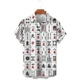 thumbnail image 3 of Blusas gráficas de Mahjong de estilo hip hop, camisetas rojas con estampado 3D de Mah-jongg para hombre, ropa informal de manga corta, ropa de calle para hombre y niño, top con solapa, 3 of 5
