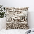 thumbnail image 4 of Pofeuu Vineyard Landscape 1 Print Double-sided plush pillowcase Square Throw Pillow Covers Pillows Cover for Living Room Bedroom Sofa Couch Cushion Cover（No pillow core）-16"x16", 4 of 7