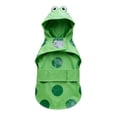 thumbnail image 2 of Frog Style Dog Raincoat with Hood and Leash Opening,Waterproof Reflective Pet Rain Jacket,Adjustable Lightweight Puppy Rain Gear,Green, 2 of 6