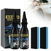 Car Scratch Remover Paste Kit, Advanced Hydrophobic Repair Cream to Erase Light Scratches, Swirl Marks, Scuffs on All Vehicles, Quick DIY Solution with Dual Sponge Applicators, 3.4 fl oz