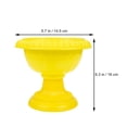 thumbnail image 2 of FUTUREORYY 4Pcs Yellow Urn Planter Plastic For Balcony Decoration 16.00X16.00X14.50Cm, 2 of 8