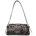 thumbnail image 1 of Bolso de mano con solapa para mujer, con estampado de leopardo, a la moda, para viajes al aire libre, 1 of 6