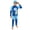 Blue, variant on BXSRUTA Boys' 2 Piece Cartoon Print Swim Trunks Set with Swim Cap Quick Dry for Kids Ages 3-10 Years Pool Beach