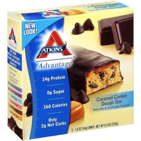 Atkins: Caramel Cookie Dough Bar Advantage, 8 oz