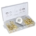 thumbnail image 3 of Greensen 103Pcs Iron Galvanized Tent Grommet Washer Installation Tool Assortment Hot, 3 of 8