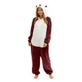 thumbnail image 7 of AUNVITO Unisex Adult Bear Print Fleece Pajamas Onesie with Pocket Cozy and Warm Winter Sleepwear, 7 of 7