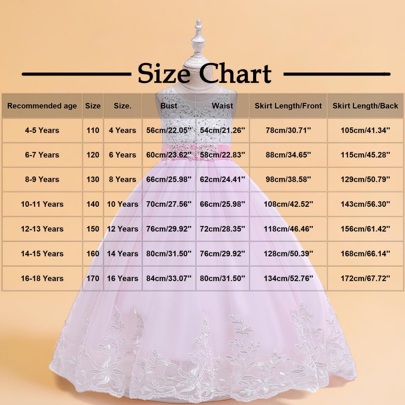 ATOGUTA 4-18 Years Birthday Dresses for Girls Tulle Dresses Bridesmaid Wedding Communion Birthday Party Pageant Maxi Prom Gown for Kids Purple