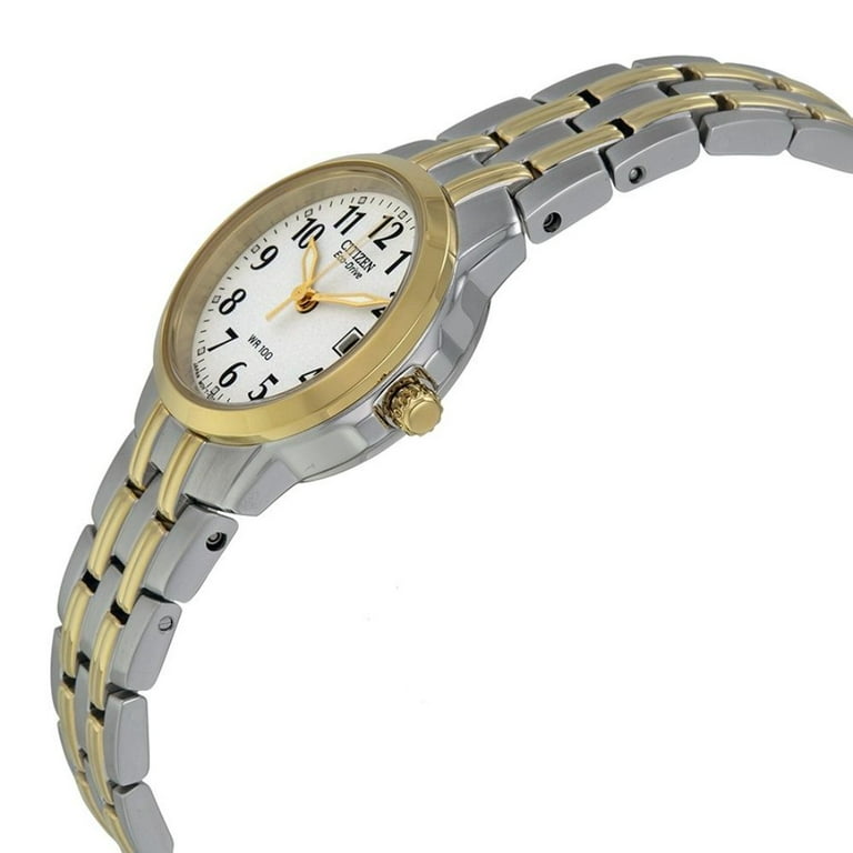 citizen women's eco drive dress classic watch ew 1544-53a Amazon.com: Citizen Women's Eco-Drive Dress Classic Two Tone Gold Stainless Steel Watch, Easy to Read, White Dial, 26mm (Model: EW1544-53A) : Clothing, Shoes & Jewelry