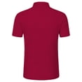 thumbnail image 4 of successthop Collarless Shirts for Men Short Sleeve T Shirt with Button Mock Neck Pullover Tops Big and Tall Clothes Wine, 4 of 7