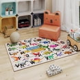 thumbnail image 3 of Janvonne Dinosaur Alphabet Kids Area Rug - Soft ABC Learning Carpet, Non-Slip Washable Play Rug for Nursery Playroom Bedroom,3x4ft, 3 of 8