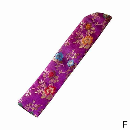 

Hand Fan Cover Bag Vintage Embroidery Floral Handheld Sleeve Folding Fan M8O5 K8E2