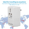 thumbnail image 2 of Adaptador convertidor de voltaje Akozon 100W 110V/120V a 220V/240V, 2 of 8