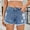 Dark Blue, variant on ZZwxWA Jean Shorts Women Y2k Sexy Ripped Frayed Hem High Waisted Denim Shorts Casual Summer Cut Off Booty Short with Pockets