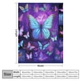 thumbnail image 4 of JEUXUS  Butterfly Blanket Purple Butterfly Insect Animal Throw Blanket, Butterfly Gifts for Women Girls, Purple Butterflies Gifts for Butterfly Lovers, Butterfly Decor for Sofa Bed Home Room, 4 of 6
