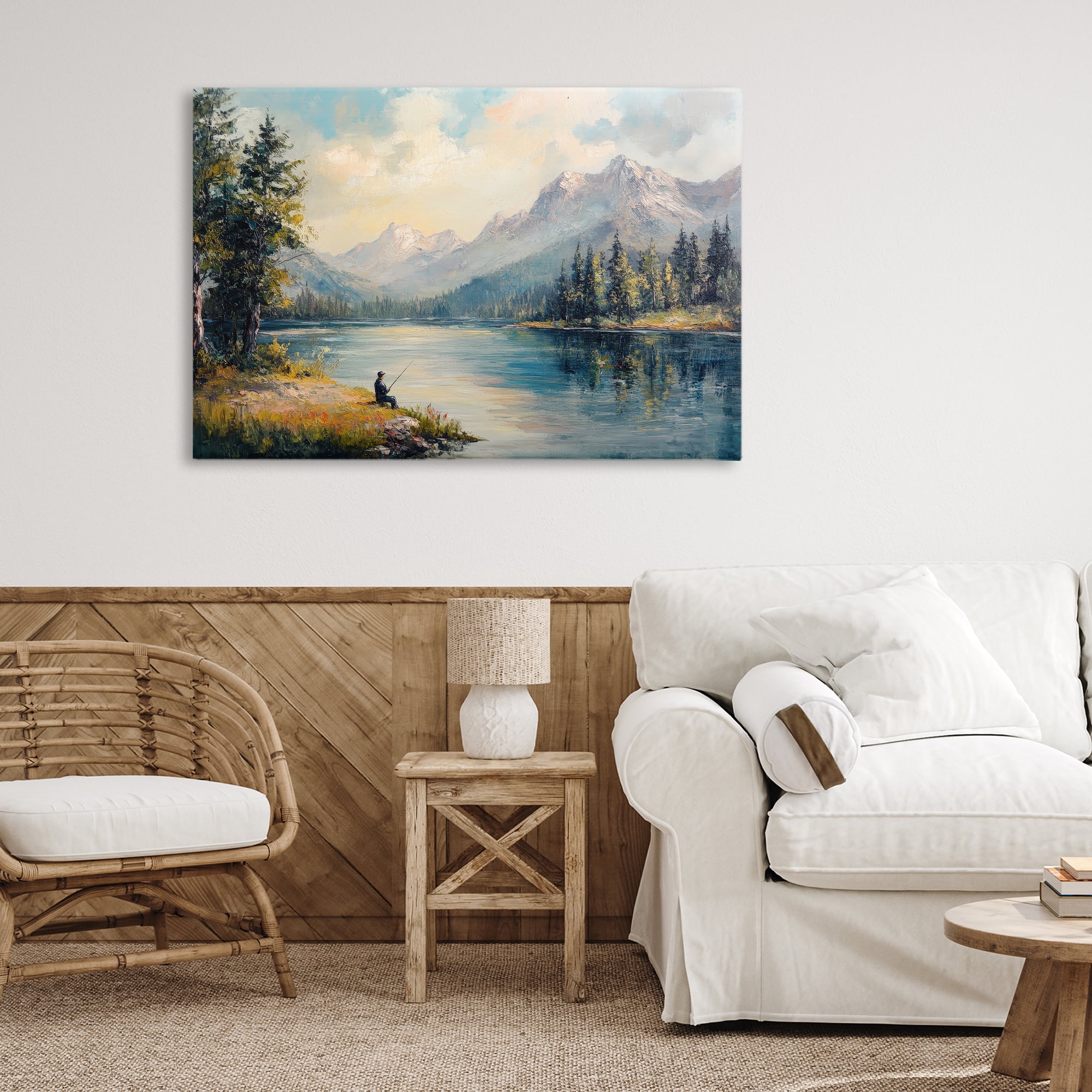 Stupell Industries Secret Fishing Spot Canvas Wall Art, design by Petal Prints Design