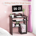 Small Computer Desk for Home Office Compact Desktop PC and Laptop