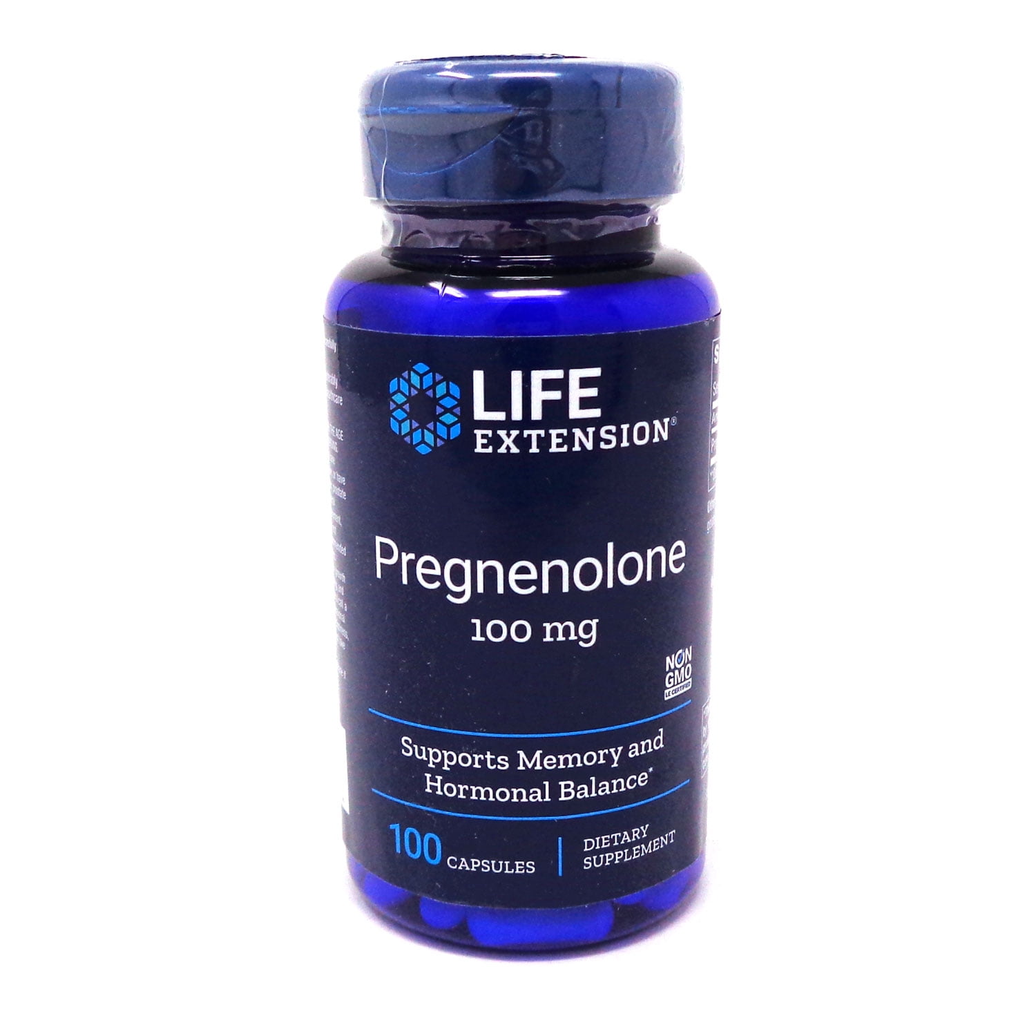 Life Extension Pregnenolone Capsules, 100mg, 100 Ct - Walmart.com