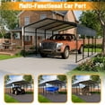 thumbnail image 2 of NUGRIART 20x20 FT Heavy Duty Metal Carport,Outdoor Canopy with Galvanized Steel Roof & Reinforced Base for Trucks, Boats,Party, 2 of 2
