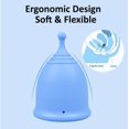thumbnail image 4 of SHORDY Menstrual Cup (Blue), Single Pack (Small) with Box, 4 of 10
