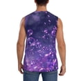 thumbnail image 4 of Fotbe Purple Bubble Abstract Art Men's Camiseta sin Mangas Estampada para Hombres, Playera Casual para Gimnasio, Entrenamiento, Playa-Large, 4 of 7