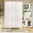 thumbnail image 4 of Chicology Adjustable Sliding Panel Track Blind, Vertical Blinds, Light Filtering - 46"-86" W X 96" Height, Meshed Glacier, 4 of 6