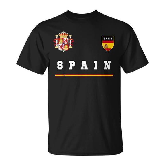 Spain Sportsoccer Jersey Flag Football Madrid UnisexT-shirt
