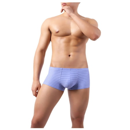 

DORKASM Boxer Briefs Men Underwear Pack Soft Breathable Mens Underwear Packs Multi-Packs Sky Blue XL