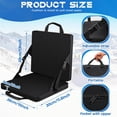 thumbnail image 2 of 2 Pcs Stadium Seats Boat Canoe Kayak Seat Stadium Seats for Bleachers Without Back Support for Indoor Outdoor Sport Events Bleacher Outing Traveling Hiking Fishing Camping, 2 of 7