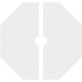 thumbnail image 4 of 36"OD x 4"ID x 12 1/2"C x 1"P Logan Architectural Grade PVC Contemporary Ceiling Medallion, Two Piece, 4 of 11