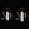 thumbnail image 5 of Elegant Oil Dispensing Bottle 304 Nonrust Steel Construction Drip Proof Spout System Smooth Press Mechanism, 5 of 8