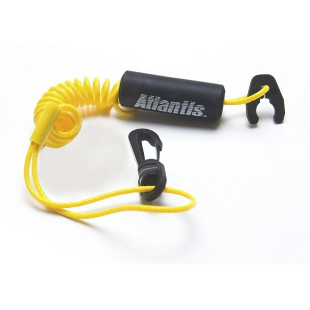 Kawasaki PWC Jet Ski Stop Kill Key Floating Safety Lanyard Clip Yellow
