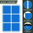 thumbnail image 6 of ProsourceFit Exercise Puzzle Mat ½ or 1-in with Non-Slip Traction on Checkered Surface, 6 of 7