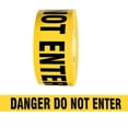 thumbnail image 3 of Barricade Tape - Caution Do Not Enter - Yellow 3" X 1000 Ft Non Adhesive 2 Mil (8 Roll/Case), 3 of 3