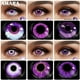 thumbnail image 2 of AMARA-lentes de contacto de colores para Cosplay, lentillas de Anime para Halloween, belleza púrpura, cosmética anual, 2 uds., 2 of 4