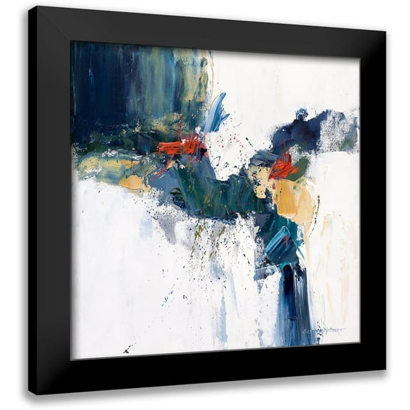 McCourt, Suzanne 12x12 Black Modern Framed Museum Art Print Titled - Cascading