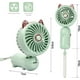 thumbnail image 2 of Handheld Fan, Mini USB Fan, Rechargeable Battery Portable Fan, 3 Speed, Small Handheld Personal Fan Foldable Table Fan (Green), 2 of 5