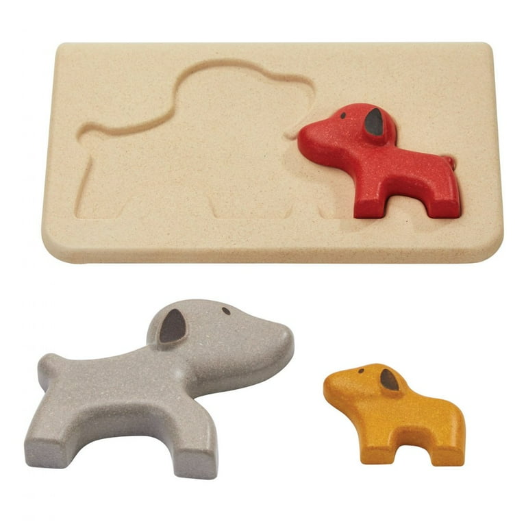 Wooden Dogs Toy Puzzle Set