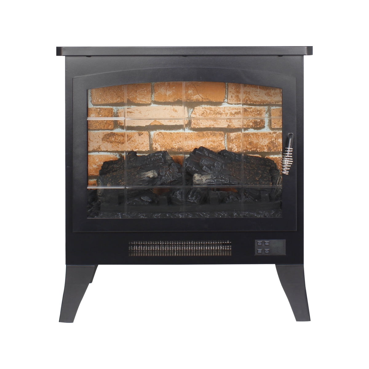 [Luckynote] 21 inchThree-sided Freestanding Electric Fireplace Stove heater with 3D Flame effect with remote control