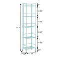 thumbnail image 5 of Convenience Concepts Xtra Storage 5 Tier Folding Metal Shelf, Seafoam, 5 of 7