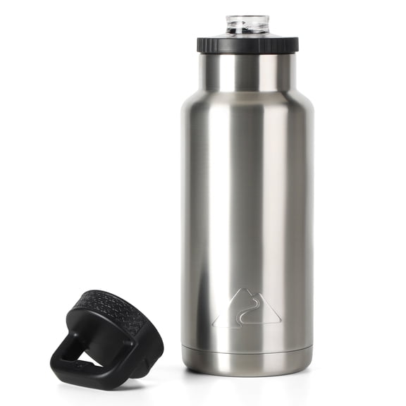 Ozark Trail 36 oz Stainless Steel Insulated Chug Water Bottle, Silver