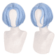 thumbnail image 1 of Peluca corta de cosplay azul claro de 35 cm para mujeres y hombres, 1 of 1