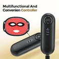 thumbnail image 5 of Red Light Therapy for Face, LED Face Mask Light Therapy with Rechargeable Remote for Acne, Wrinkles, Skin Rejuvenation, Portable Facial Skin Care Mask with Timing Function - Home Use 96 LED Beads, 5 of 11