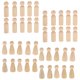 thumbnail image 1 of 40pcs Muñecos de Palo de Madera Femeninos y Masculinos Decoración de Mesa de Casa Regalos para Boda Bricolaje Sunnimix muñecas de clavija, 1 of 8