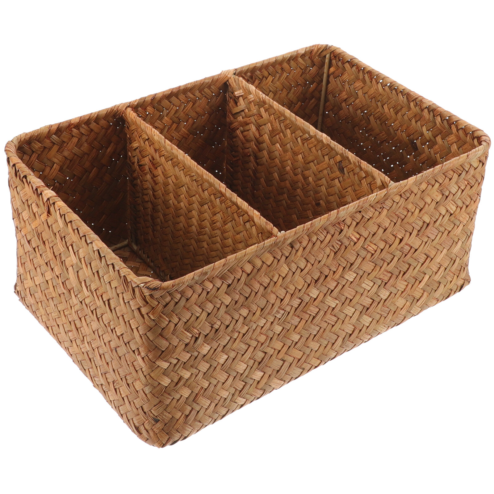 Counter Organizer Bathroom Storage Bin Divided Basket 3grid Storage